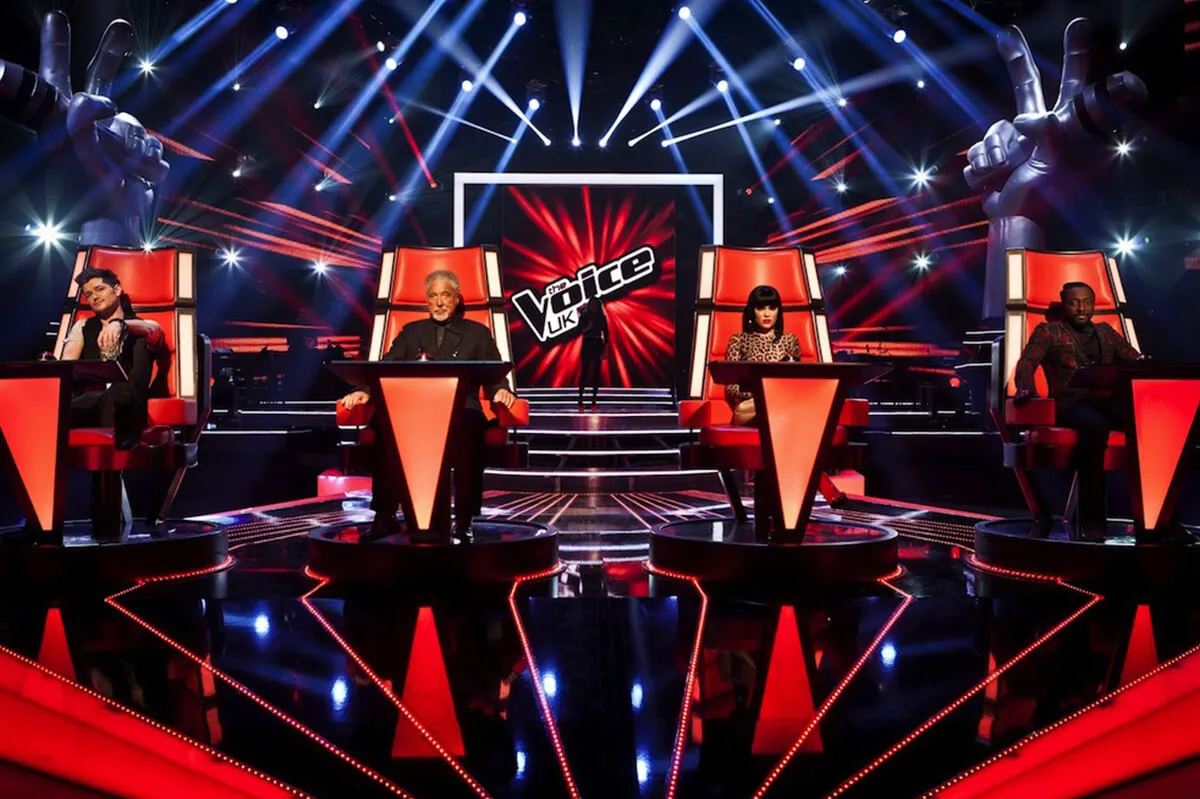 An image from The Voice footage